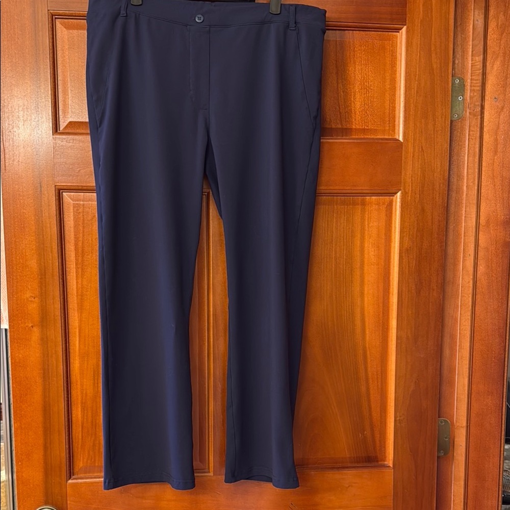 Blue Straight Leg Pants with Classic Design